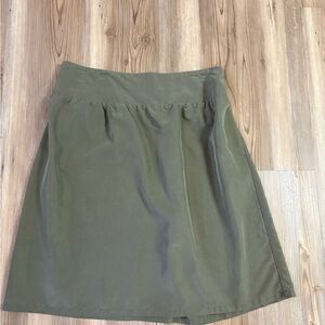 Chicos Olive Green A-Line Women's Skirt